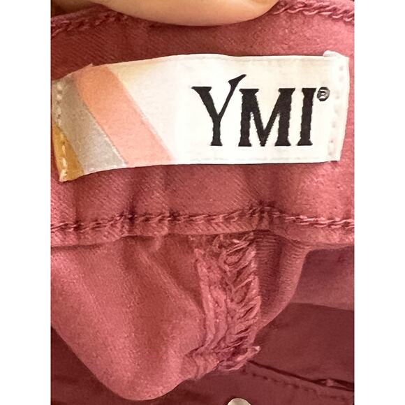 YMI Skinny Jeans Womens Plus Size 1X High Rise Pink Rose Hyperstretch NWT - Picture 4 of 9